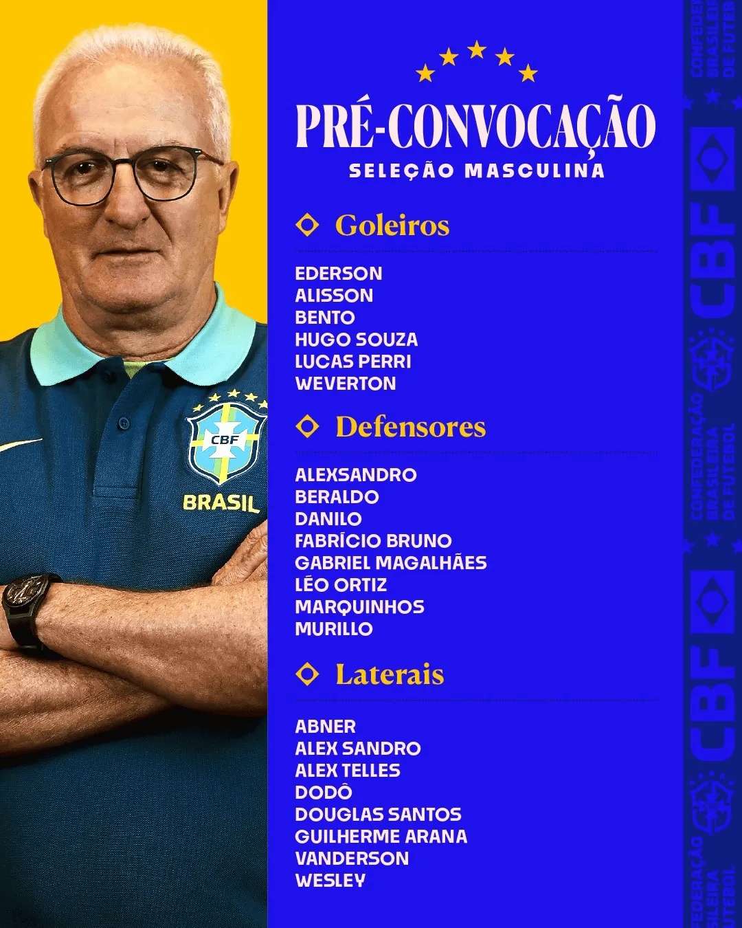 巴西國(guó)家隊(duì)52人初選名單：內(nèi)馬爾回歸 安東尼、奧斯卡入選