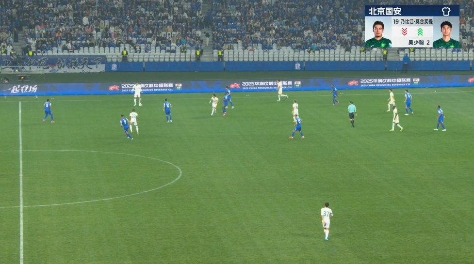 國安下半場直接換3人！吳少聰、李磊、張源替補登場