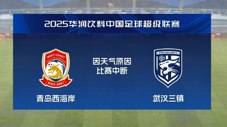 媒體人熱議青島vs三鎮(zhèn)比賽中斷：這個(gè)雨這個(gè)場(chǎng)地非要踢，意義何在