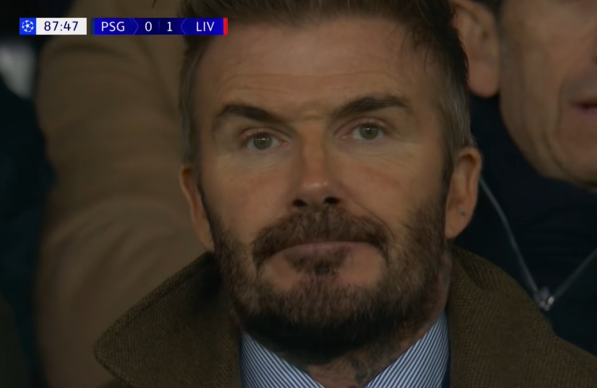 49歲滄桑老貝！巴黎遭絕殺，鏡頭馬上給到巴黎名宿貝克漢姆