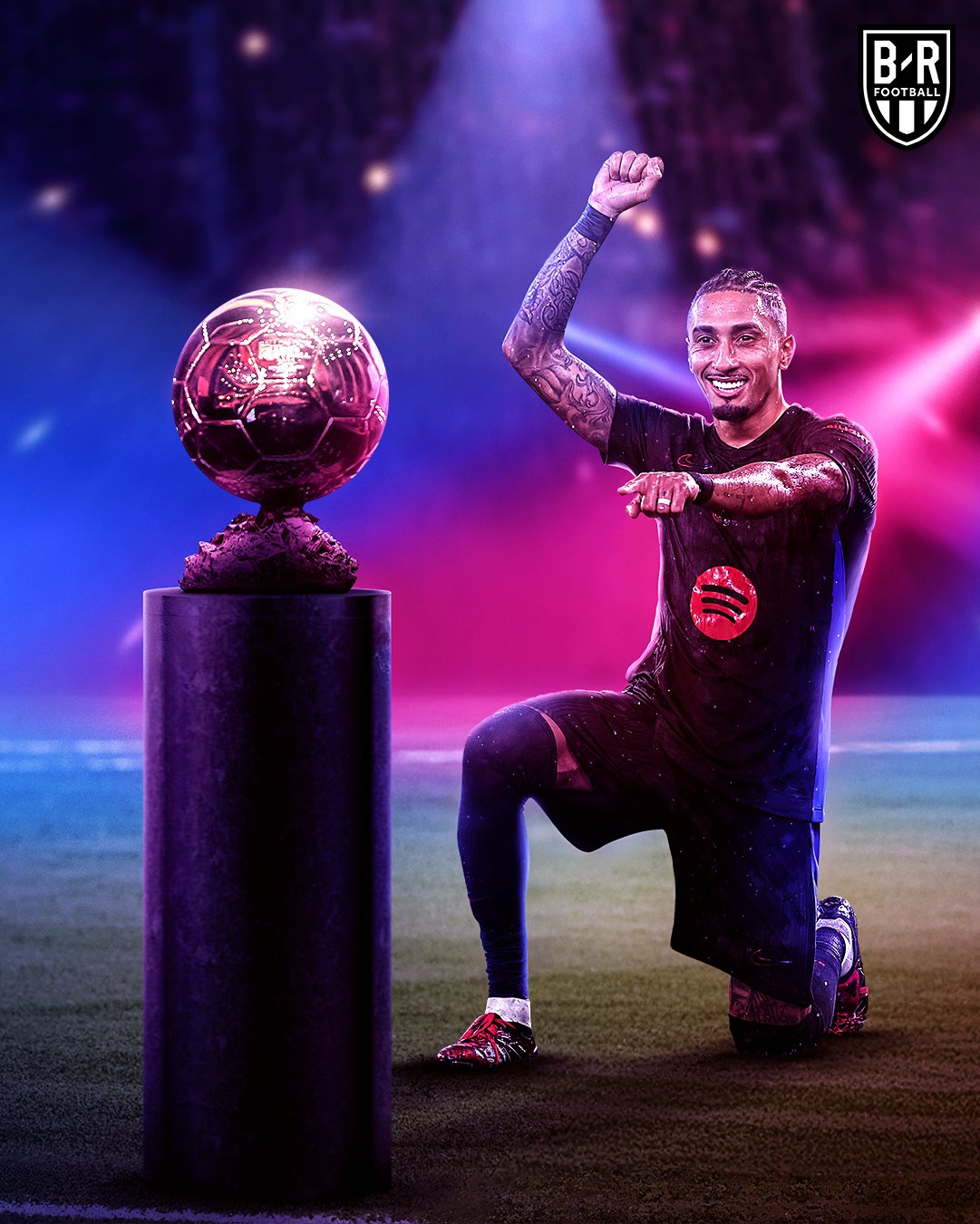 實(shí)打?qū)嵉?000萬！拉菲尼亞25球16助，金球獎賠率第3高于維尼修斯