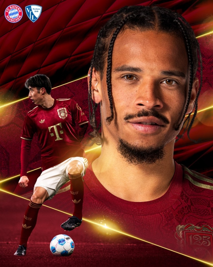 拜仁曬主場(chǎng)對(duì)陣波鴻海報(bào)，薩內(nèi)&伊藤洋輝出鏡