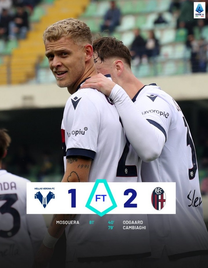 爭(zhēng)歐冠資格，博洛尼亞意甲三連勝，追平拉齊奧&僅差第四尤文2分