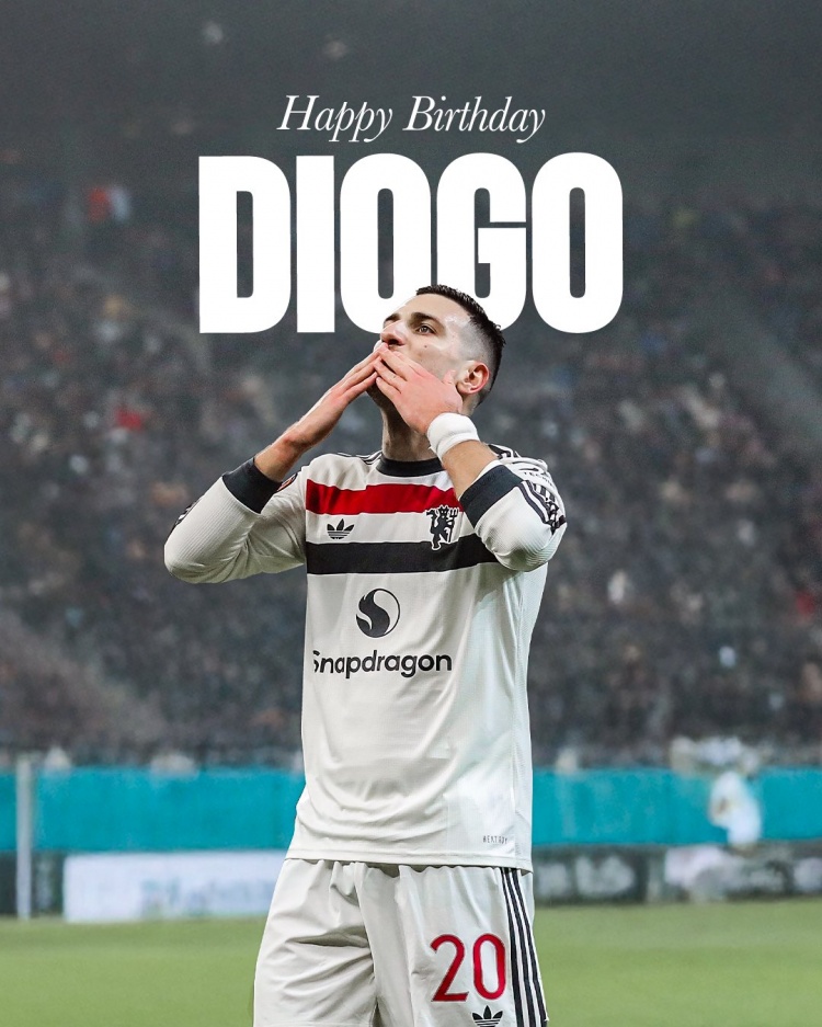 曼聯(lián)祝達(dá)洛特26歲生日快樂，球員為紅魔出戰(zhàn)202場(chǎng)8球14助