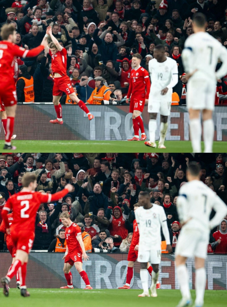 在C羅面前Siuuu！霍伊倫替補(bǔ)建功，丹麥1-0領(lǐng)先葡萄牙