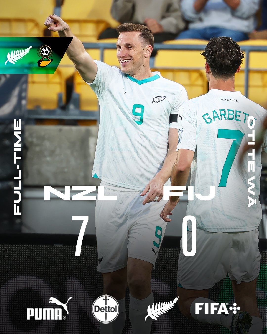 距世界杯一步之遙！新西蘭7-0進大洋洲決賽，其FIFA排名高國足1位