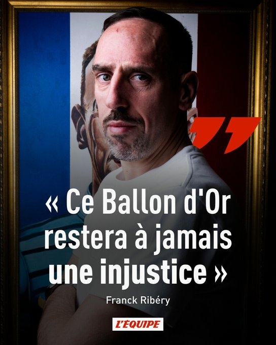 意難平！里貝里再談2013年金球：永遠(yuǎn)不公正，永遠(yuǎn)不理解為何延期