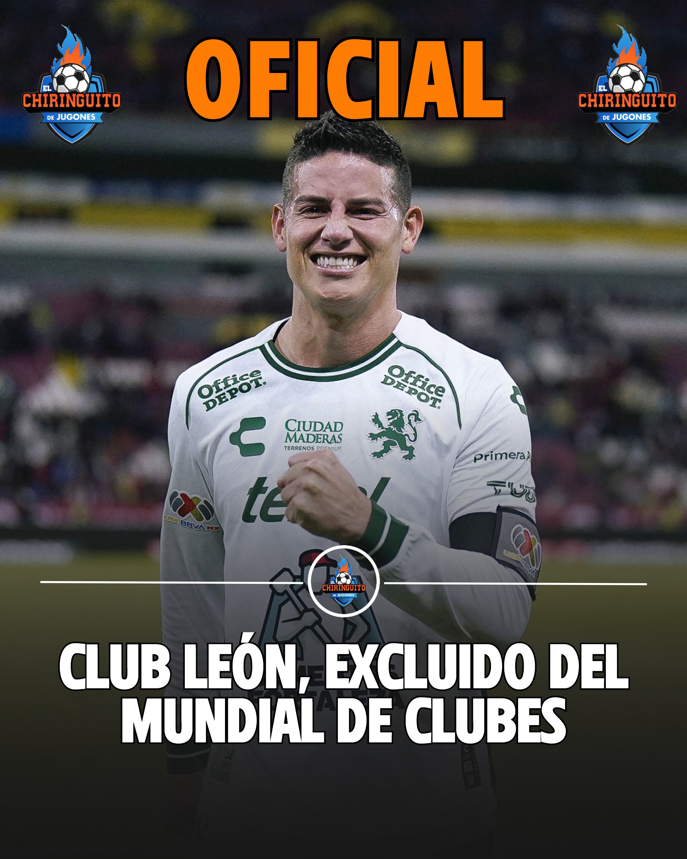 33歲J羅無緣世俱杯！萊昂被FIFA排除出世俱杯，切爾西所在組剩3隊