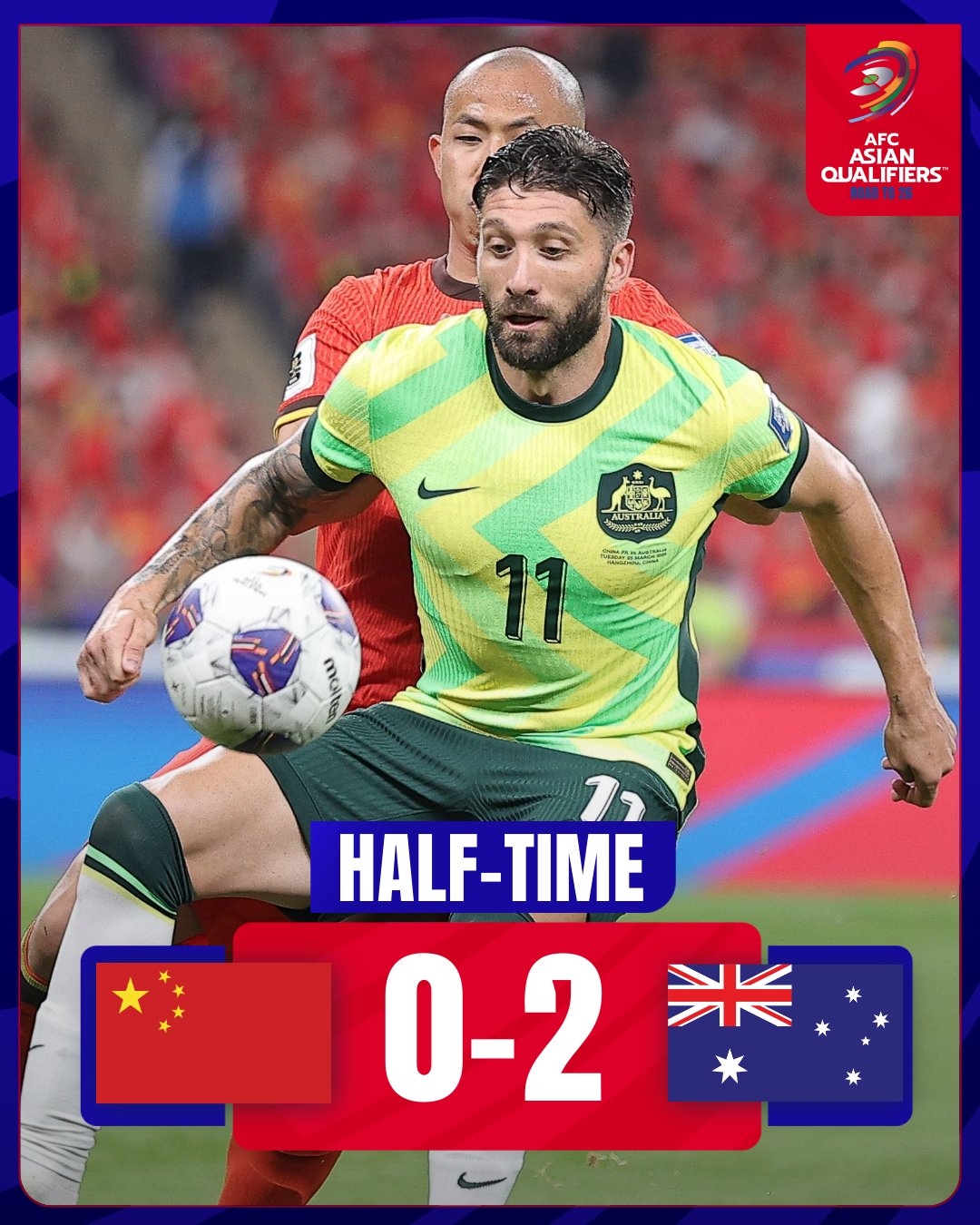 澳大利亞記者感慨：澳大利亞得盡快換人了，中國隊現(xiàn)在狀態(tài)正佳