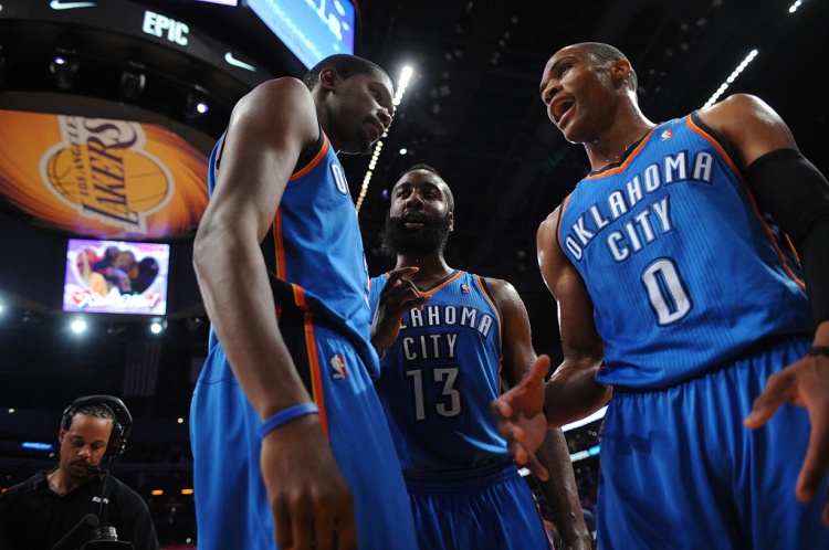 雷霆三少得分全部進(jìn)入歷史前20！他們是NBA歷史最大的如果嗎？