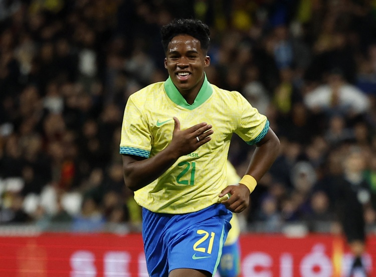 恩德里克：想代表巴西參加明年世界杯，助球隊(duì)奪得第六座大力神杯