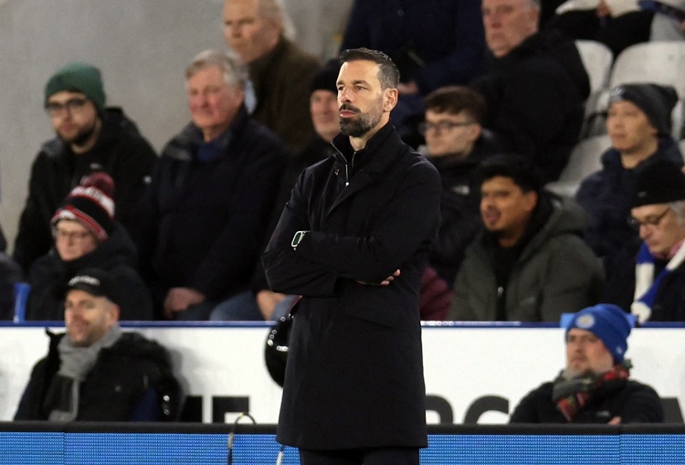 范尼執(zhí)教萊斯特城后14場英超只拿7分，戰(zhàn)績2勝1平11負(fù)